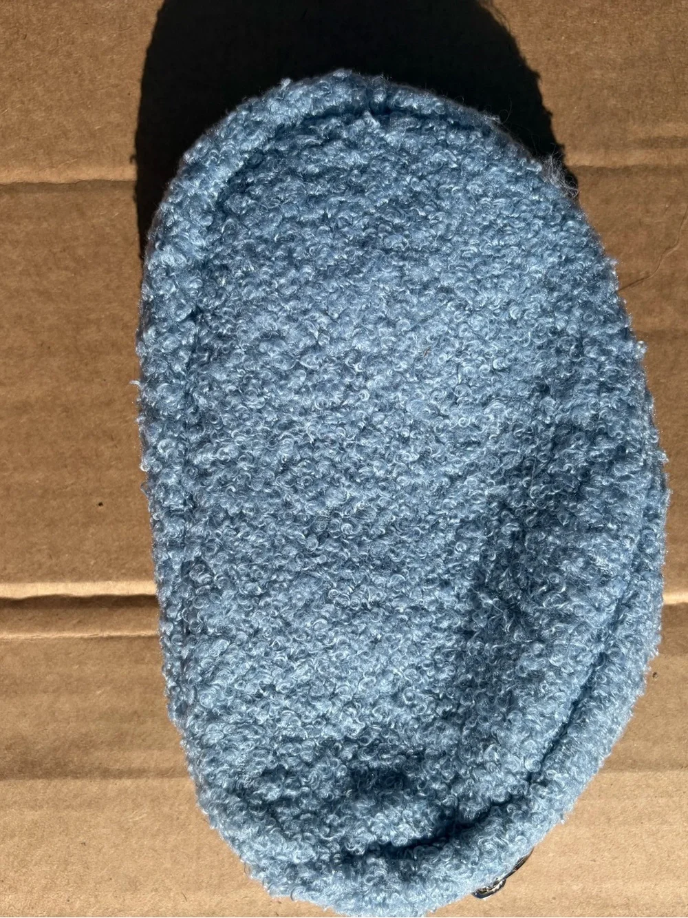 Blue Sherpa Makeup Bag